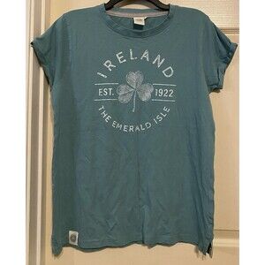 Ireland T Shirt Womens Junior Size XL Emerald Isle St. Patrick's Day Green Irish